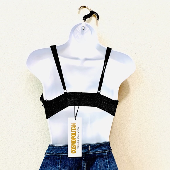 Cosmopolitan Lacie Black Sequence Top NWT - Picture 5 of 6